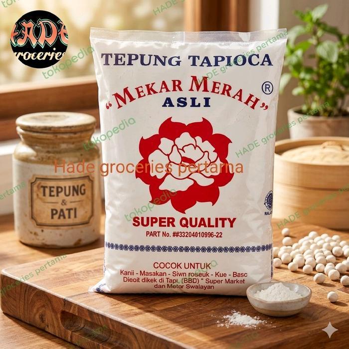 see TAPIOKA MEKAR MERAH 500GR X 20PCS =1BAL TEPUNG TAPIOKA ASLI