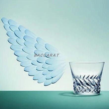 Angel Wing Whiskey Tumbler French Baccarat Design Gloria Crystal Wine Glass Carved Aesthetic Whisky 