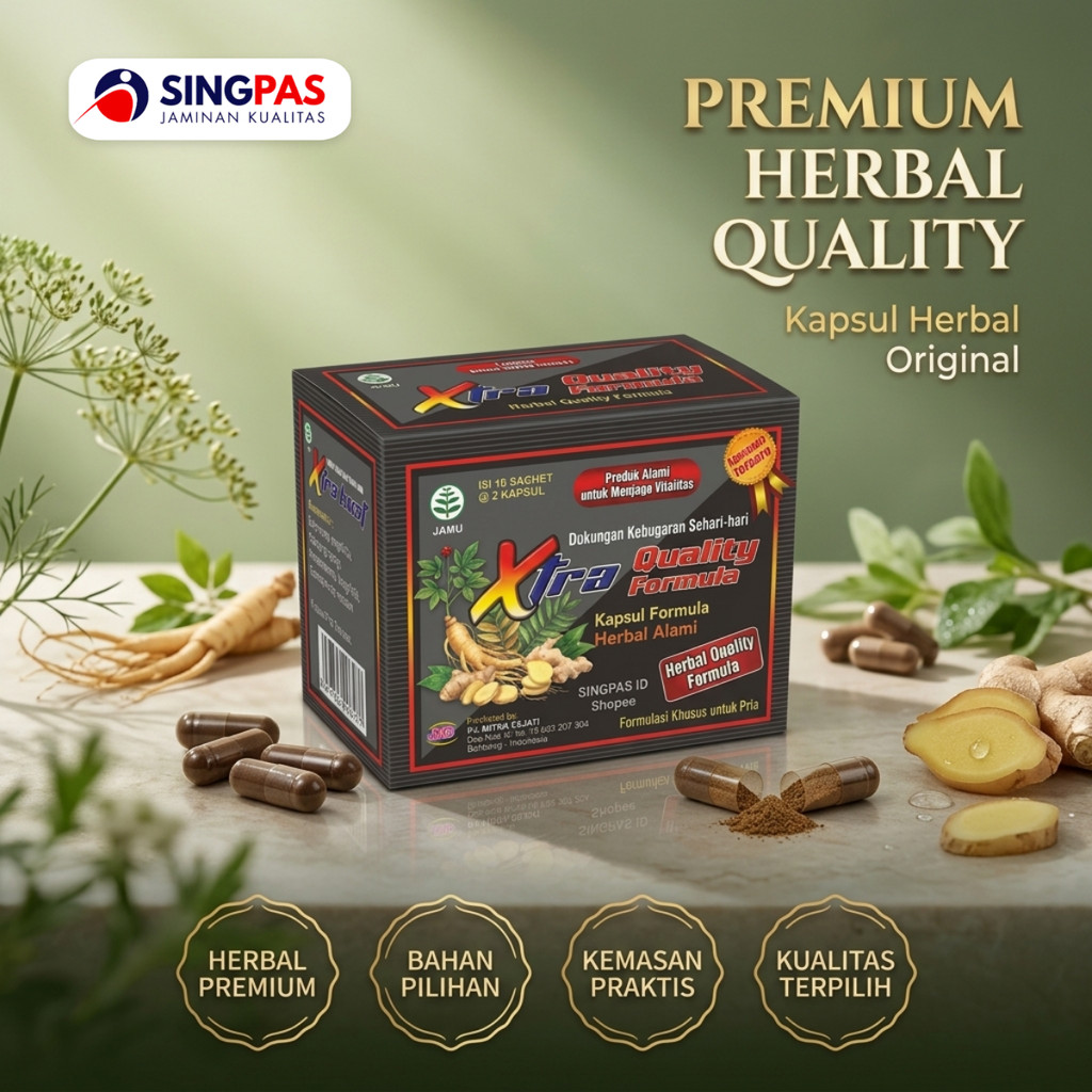 Herbal Premium XTRA KUAT Isi 20 Kapsul (10 Sachet)