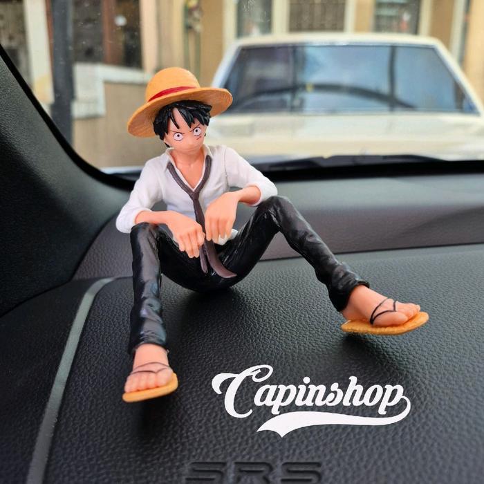 PAJANGAN FIGURE //Boneka Dekorasi Dashboard Dekorasi Mobil Model Anime Luffy Yukino - LUFFY PUTIH