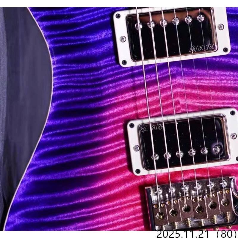 electric guitar Blooming Lotus Glow solid flame maple board Flame Maple Top