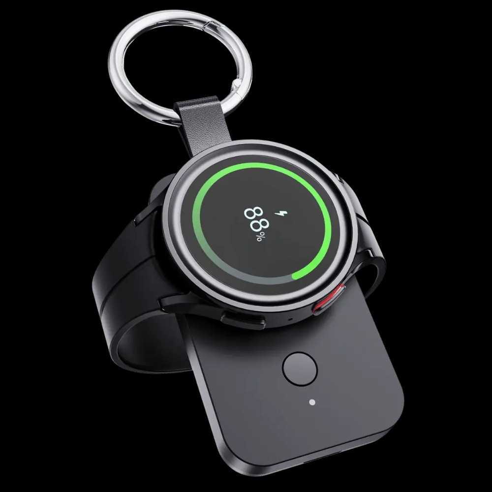 AKIEMSTR Pechos Power Bank Smartwatch Wireless Charge Magnet 1000mAh - V9