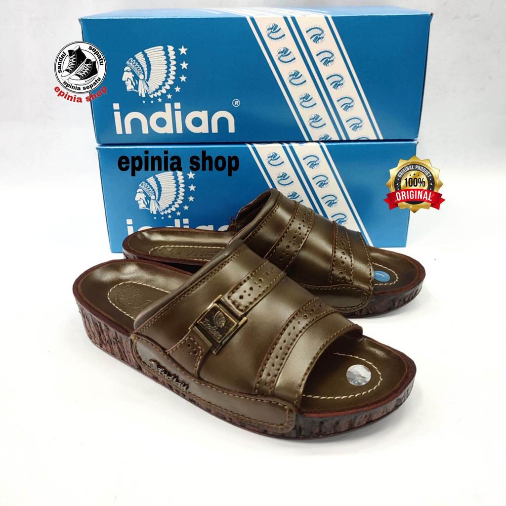 SANDAL KULIT INDIAN 337 - SANDAL PRUA DEWASA INDIAN NYAMAN KUAT