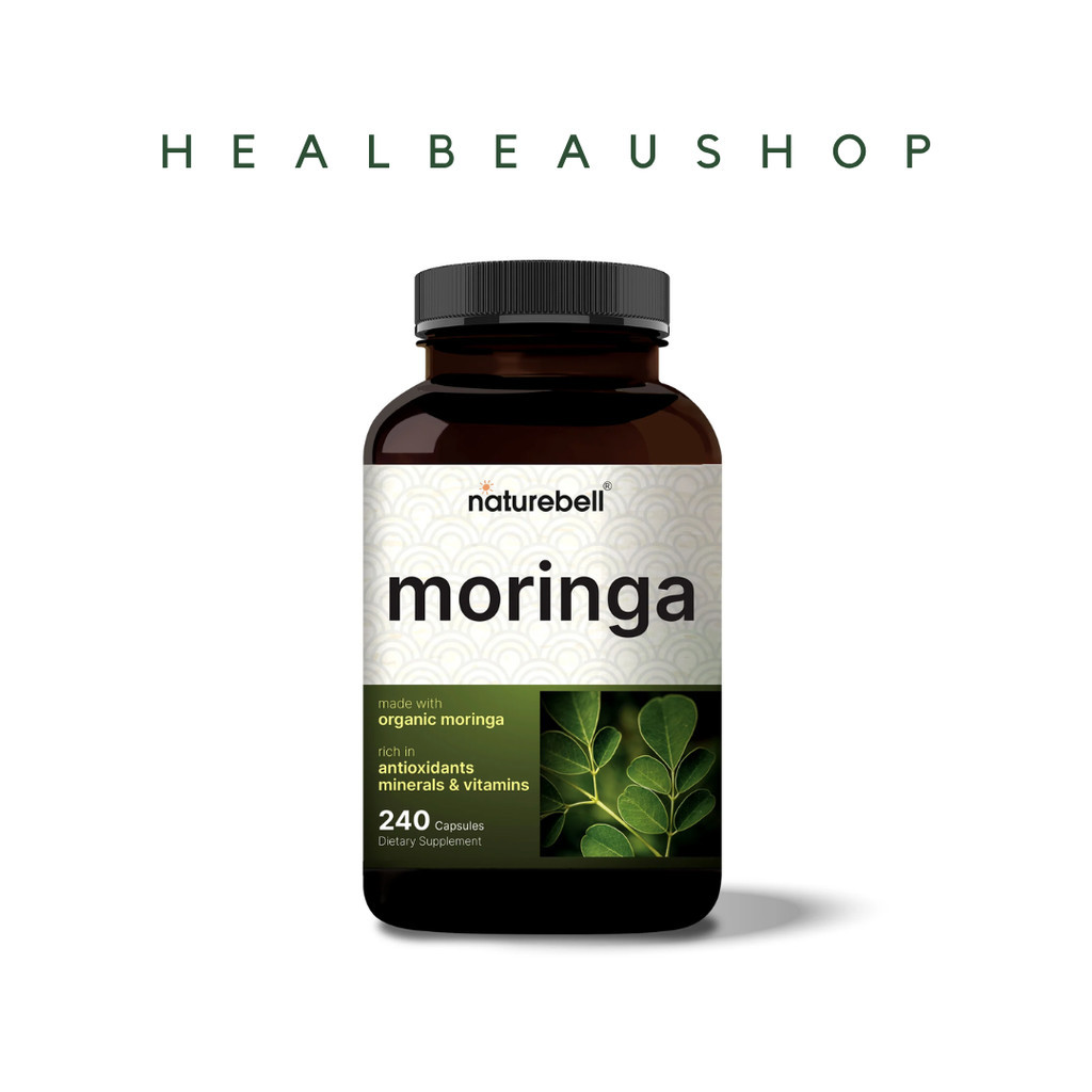 NatureBell Moringa Capsules 8,000mg Per Serving, 240 Capsules