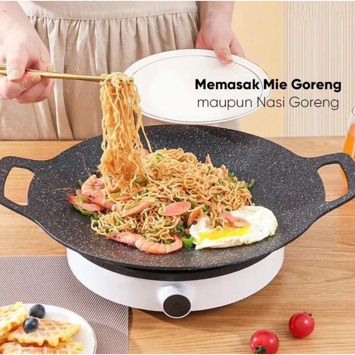 WAJAN KONDUKSI SERBAGUNA PANCI TEFLON MULTI GRILL PAN TEFLON BBQ TEFLON BAKAR BAKAR / Panggangan BBQ