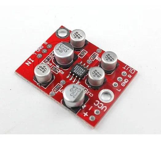 DC 5V-15V 12V AD828 Stereo Preamp Power Amplifier Board Preamplifier Module NEW