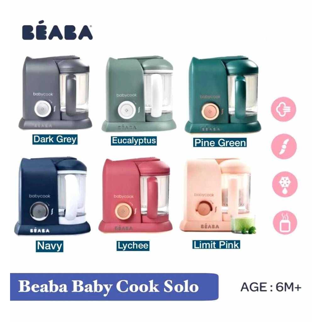 BEABA BABY COOK SOLO -  BLENDER BAYI / clay earth / Navy / lychee / beaba solo / food processor / be