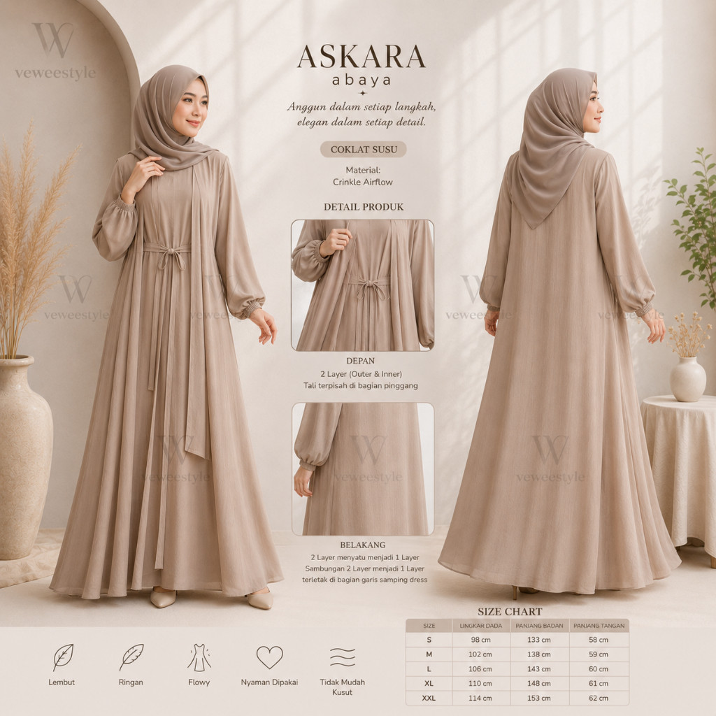 Promo ASKARA Veweesstyle | Gamis Adem Nyaman