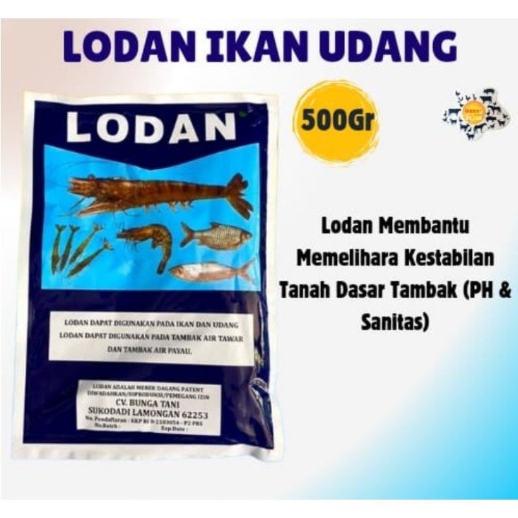 Lodan 500gr mempercepat pertumbuhan ikan udang tambak original