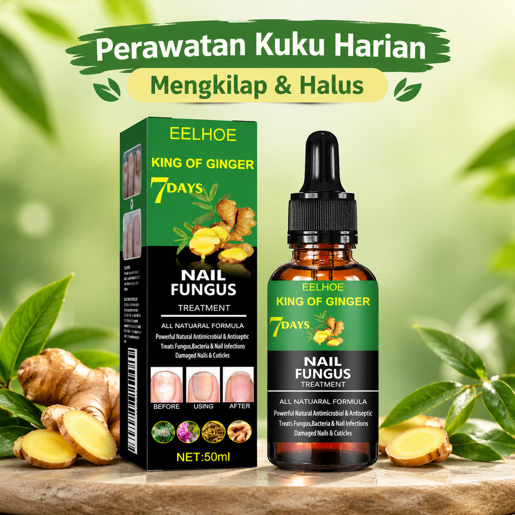 EELHOE King Of Ginger Nail Fungus Treatment 50ml Cairan Perawatan Kuku Jamur Alami