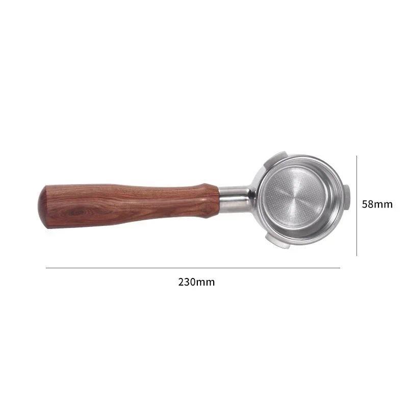 58mm 3 Ears Bottomless Portafilter with Basket(18g) for Hibrew H13/Hibrew H7/Hibrew H10A Coffee Mach
