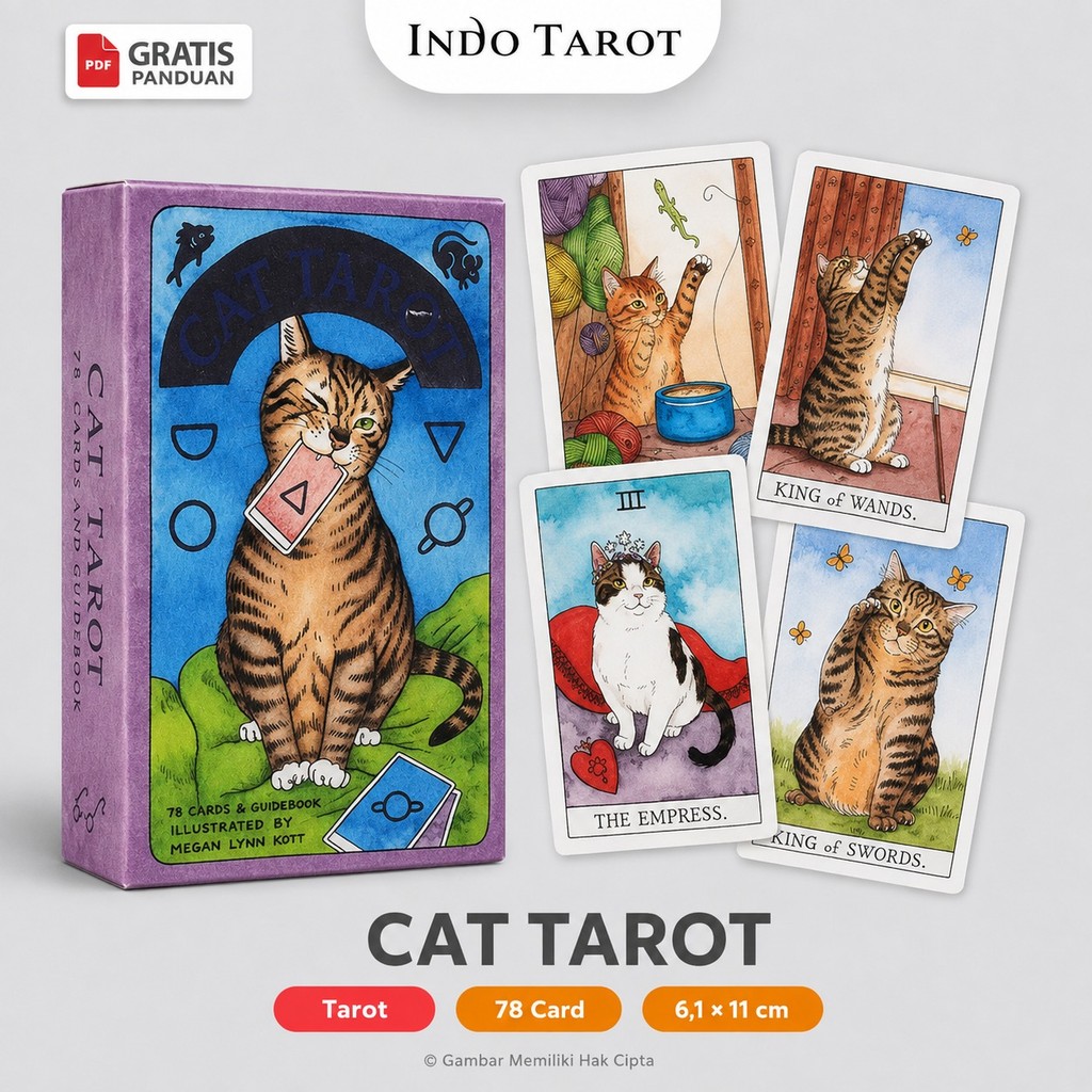 Tarot Cat Tarot Kartu Tarot Reading - Indo Tarot