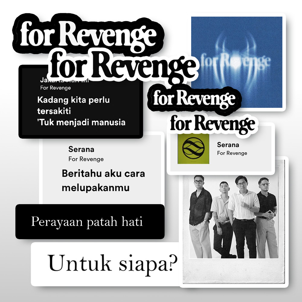 11pcs FOR REVENGE Sticker Pack | Sticker Aesthetic Stiker Laptop