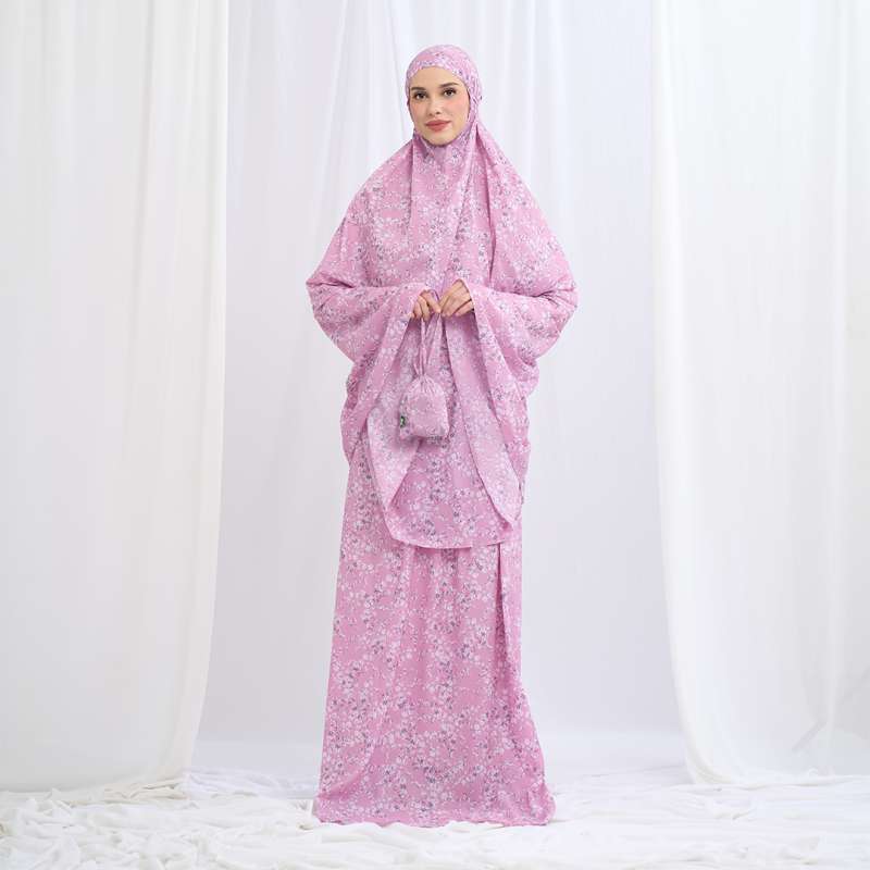 Tatuis Huzna Shafiya Travel Tiara  Mukena - Pink