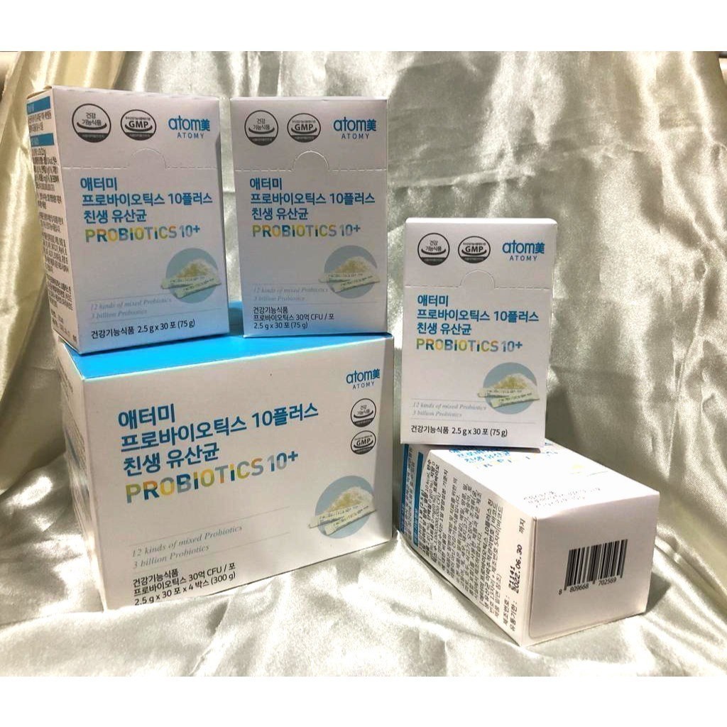 READY ATOMY PROBIOTIK 10+ box besar isi 4box kecil = 120sachet Original  | atomy probiotics 10+ | at