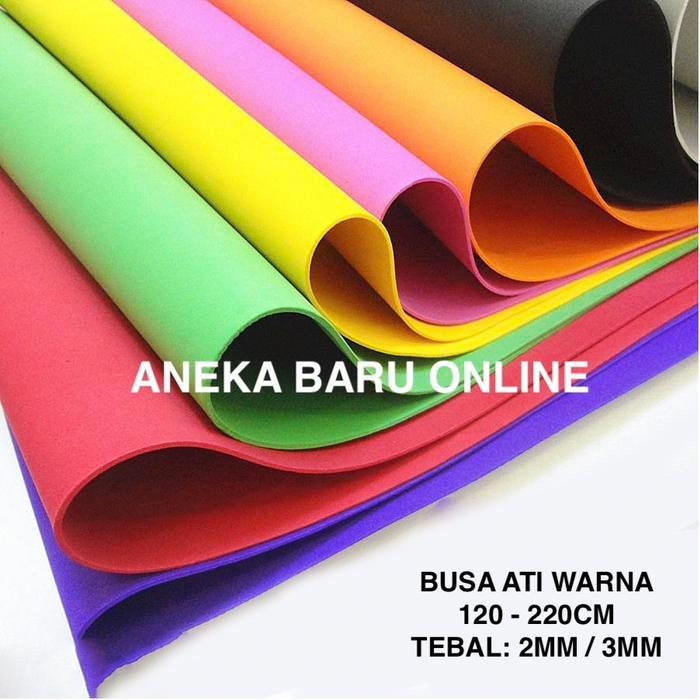 Busa Ati rna Spon Sponge Eva rna / Busa Sponge Karet Ati Eva dekor - Kuning, 2mmBerkualitas