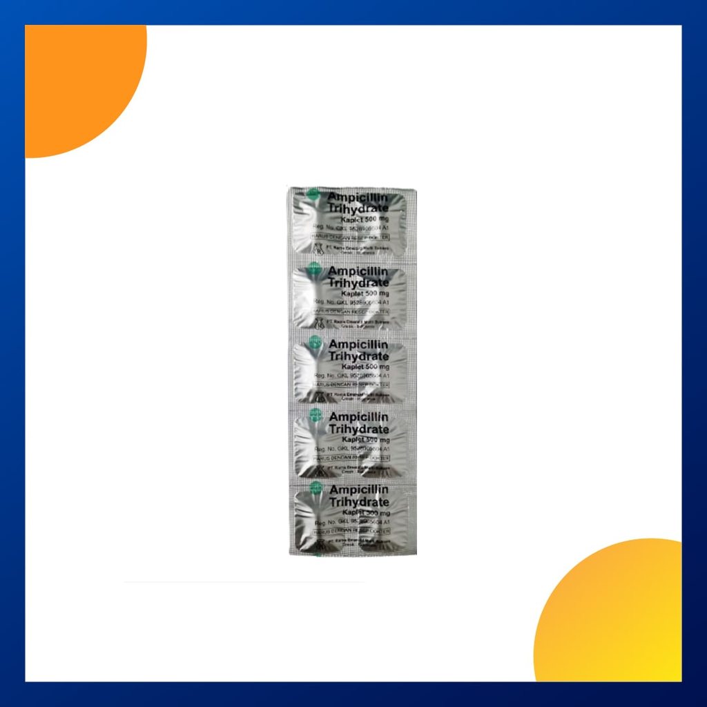 AMPICILLIN GENERIK RAMA 500 MG 1 STRIP @ 10 KAPLET