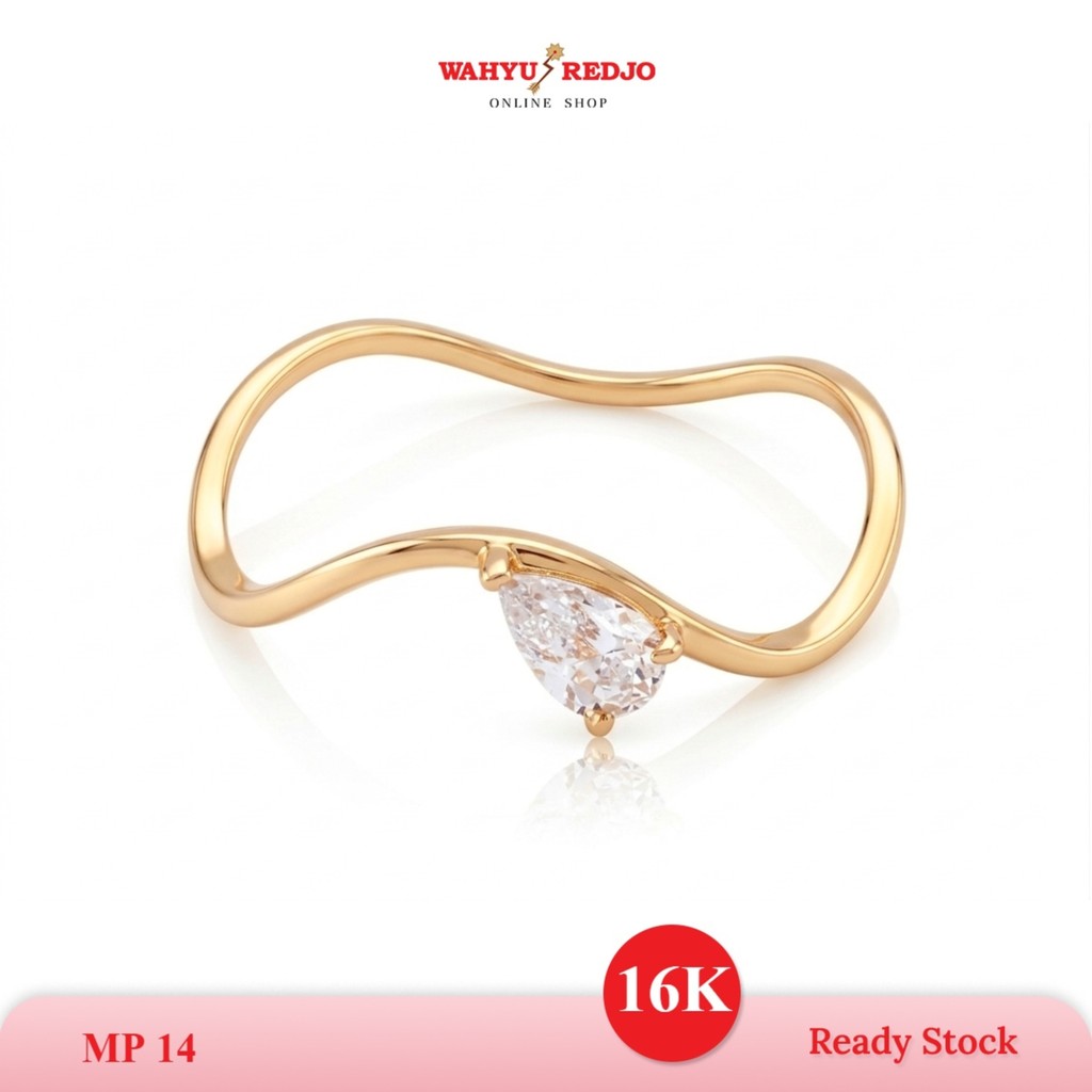 WAHYU REDJO - CINCIN EMAS 16K MODEL LENGKOK MATA RINGAN & DAILYWEAR (PMR)