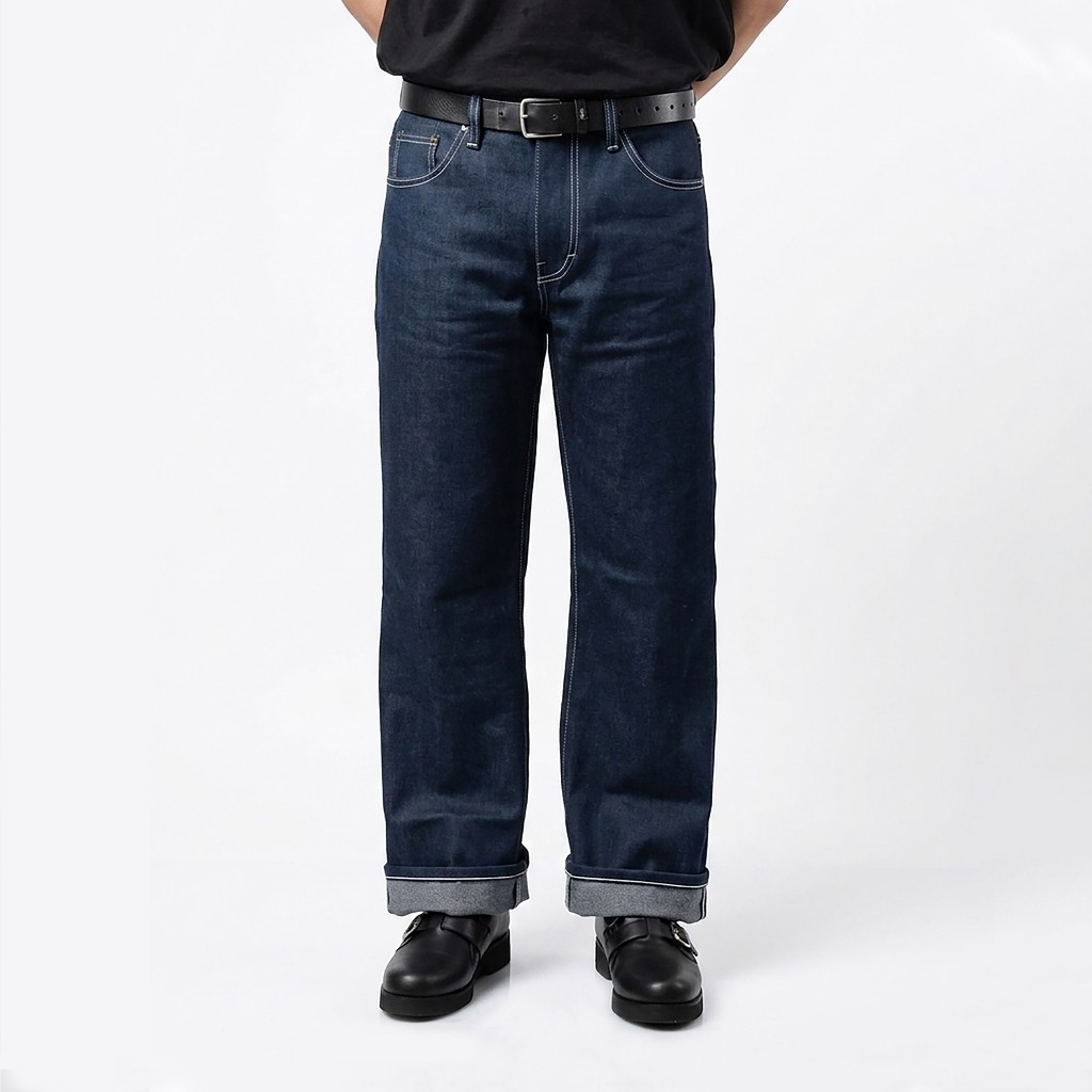 Fatamo - Celana Denim Straight AGEAN Blue 17 oz