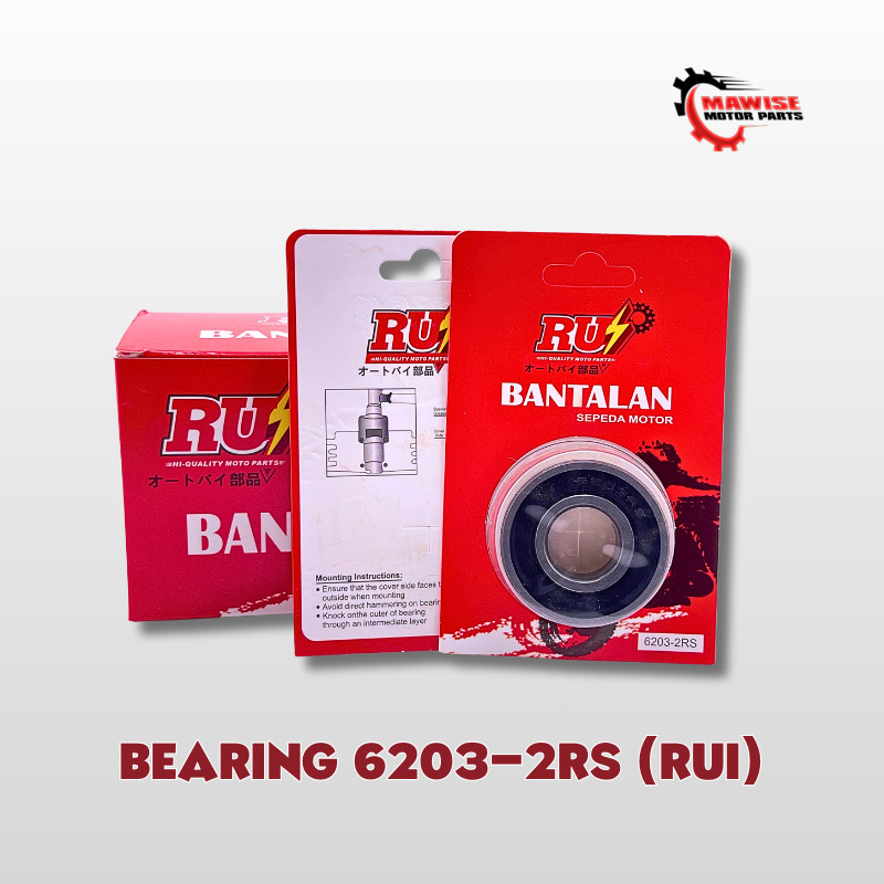 BEARING 6203-2RS RUI - BEARING LAKER LAHER HONDA 6203 2RS
