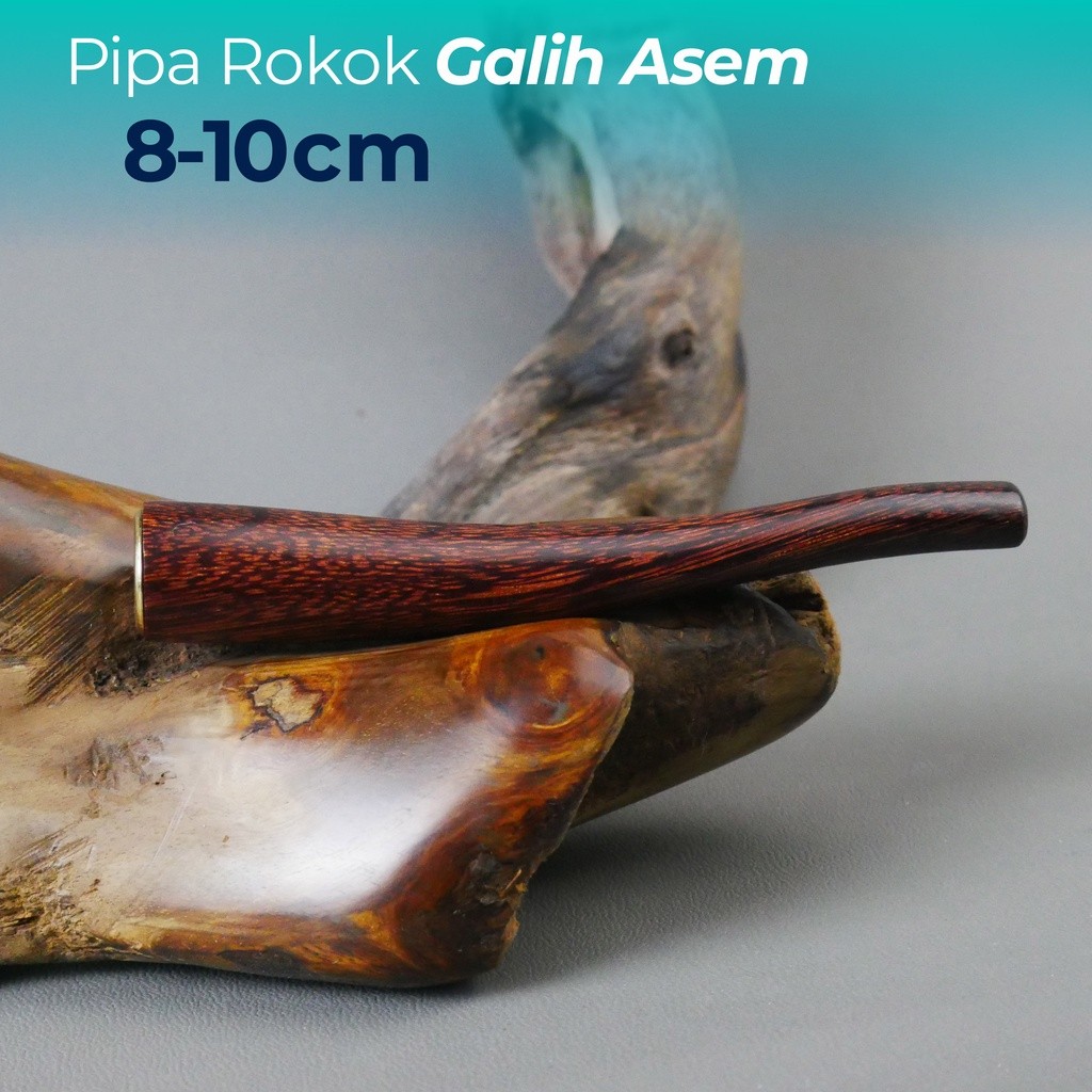 pipa roko kayu galih asem original once rokok padudan premium