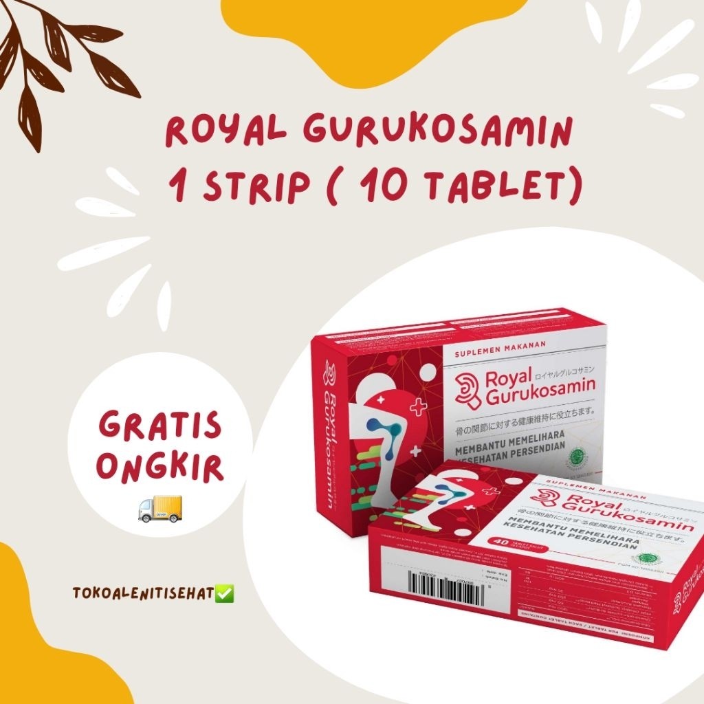 Royal Gurukosamin 1 Blister (Isi 10 Tablet) Suplemen Sendi