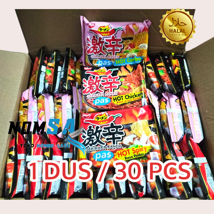 NISSIN GEKIKARA RAMEN MIE INSTAN HALAL 1 DUS ISI 30 PCS