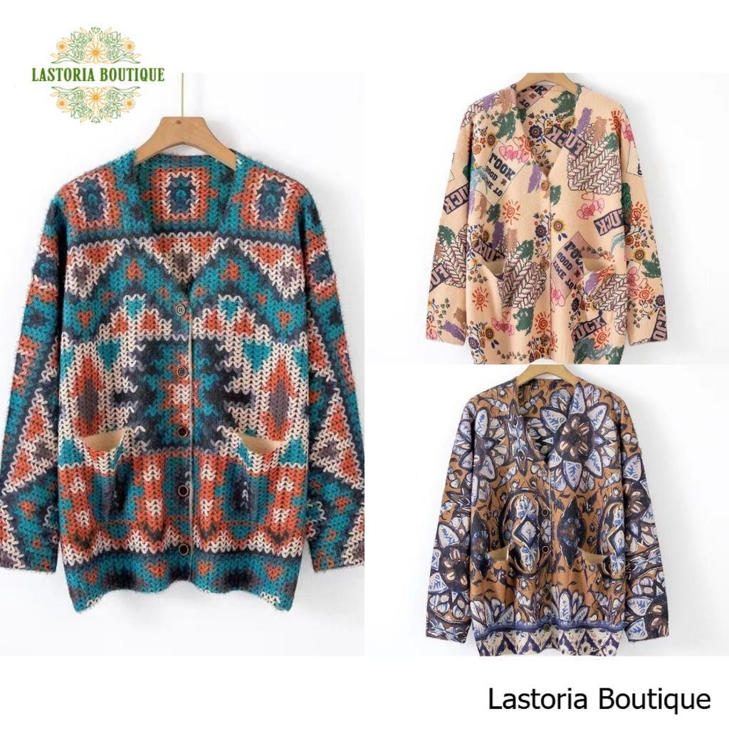 Rita Rajut Bulu Lembut Kardigan Fashion Terbaru Lastoria Boutique