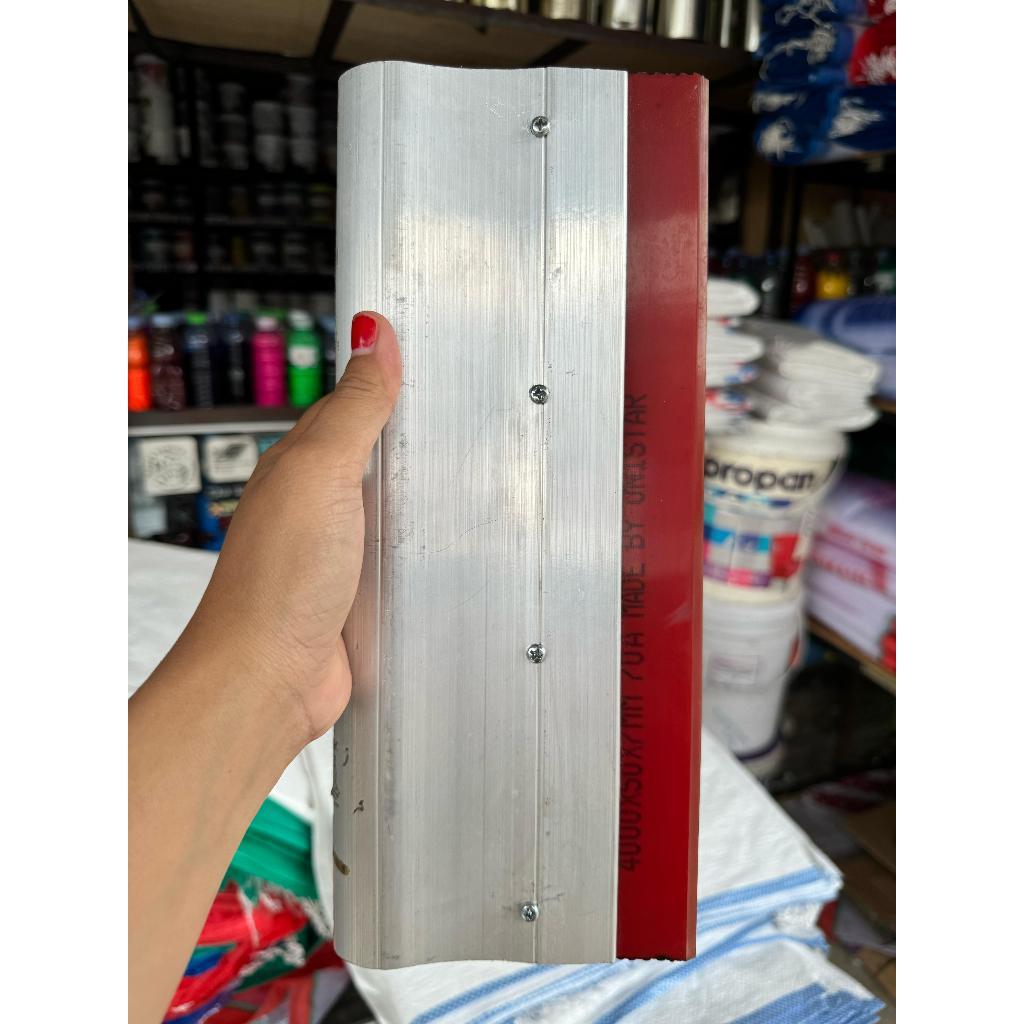 Rakel Sablon Merah LANCIP +  Gagang Alumunium