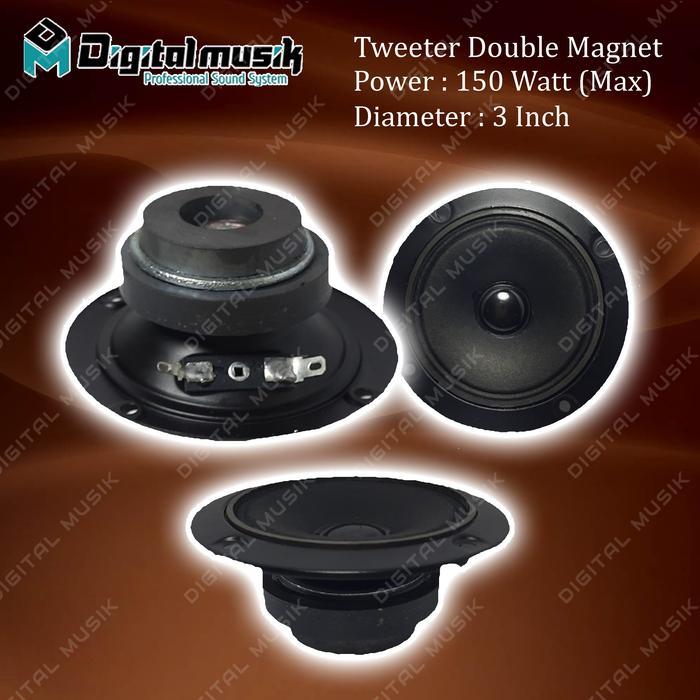 TWEETER DOUBLE MAGNET ORIGINAL BUKAN MERK BMB. TWEETER SPEAKER KARAOKE