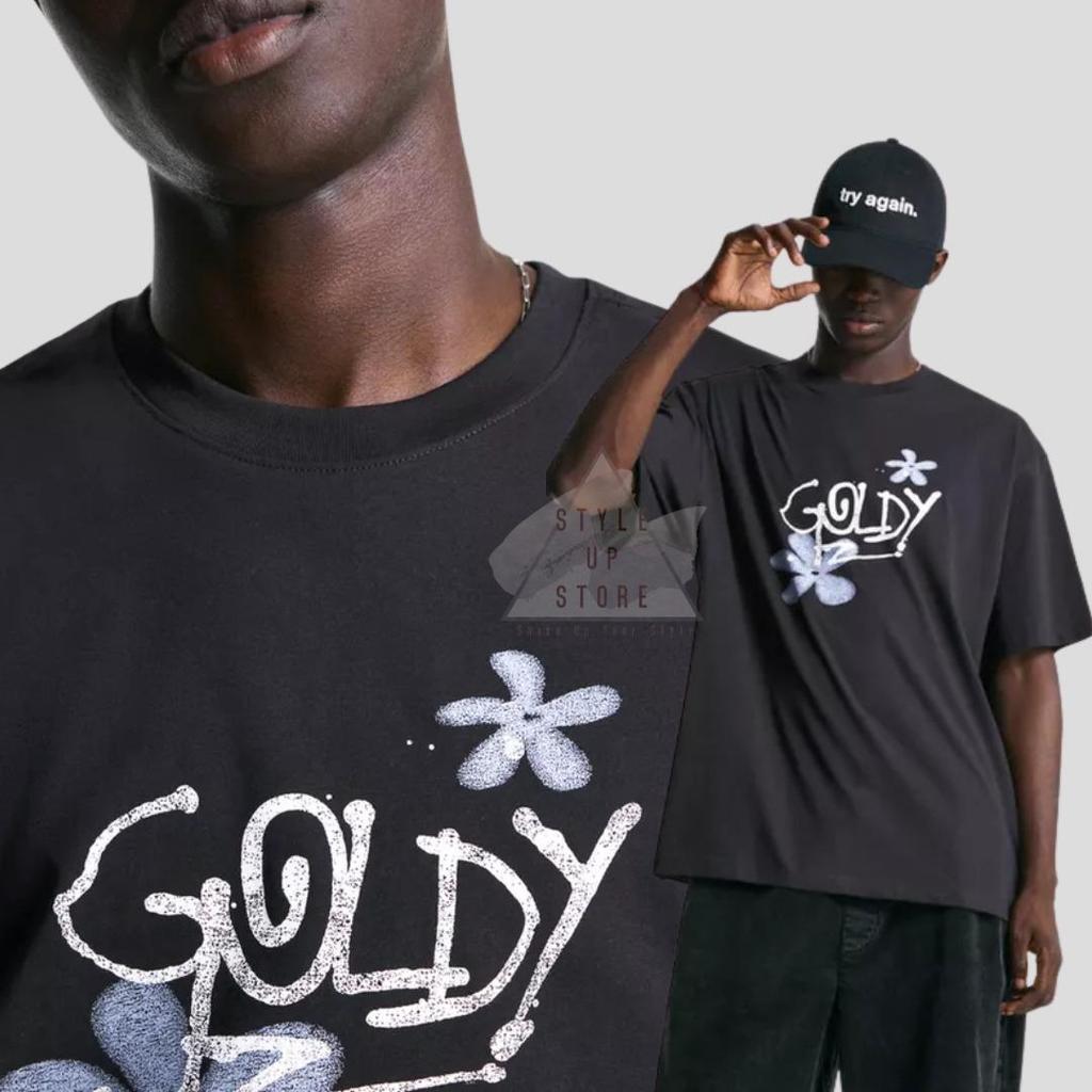 [ STYLEUPSTORE ] BERSHKA Oversize Boxy Fit Unisex Tshirt - Kaos Goldy