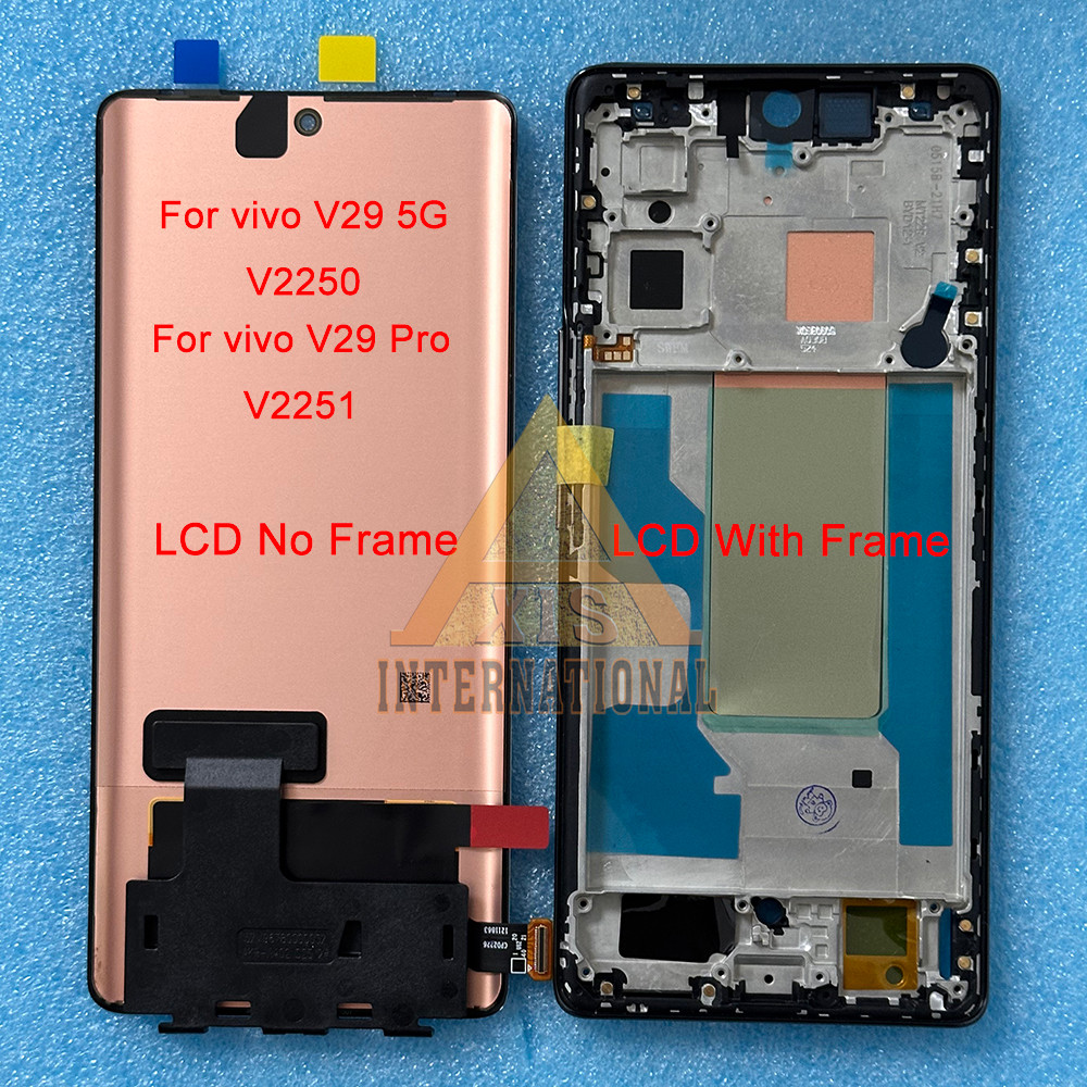 Original AMOLED For Vivo V30 V2318 LCD V30E V2339 V30 Pro splay V30 SE Screen For Vivo V29 5G V2250 