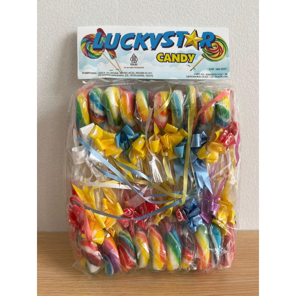 Permen Lolipop Candy Luckystar isi 20 PCS