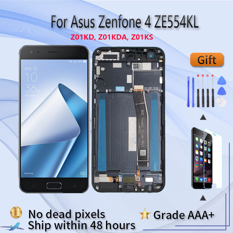 LCD Display For Asus Zenfone 4 ZE554KL LCD Touch Screen assembly with Frame Z01KD Z01KDA Z01KS Scree