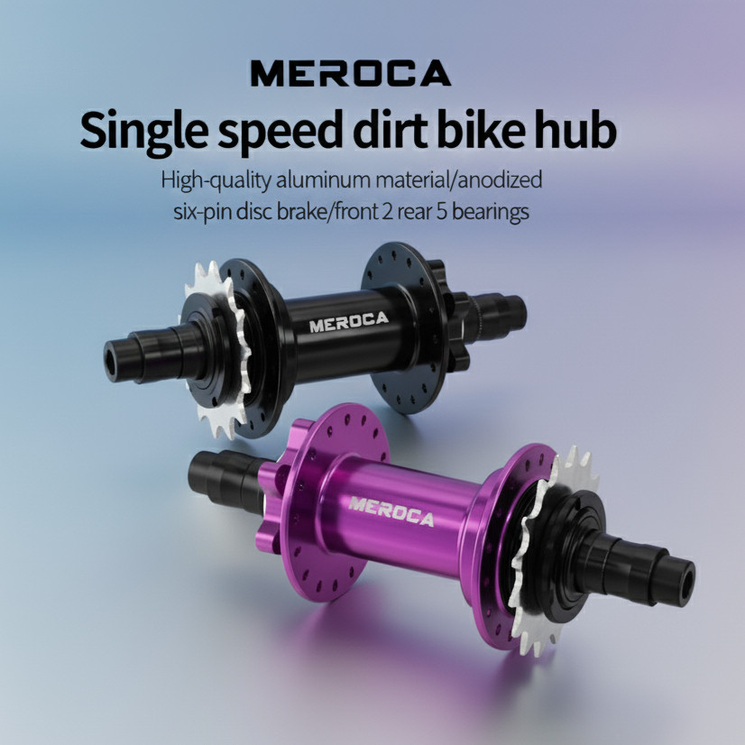 MEROCA Female Axle Freehub Premium 10 x 135mm, 32 Hole, 6 Bolt (Six Bolt), Cocok untuk Sepeda DJ dan