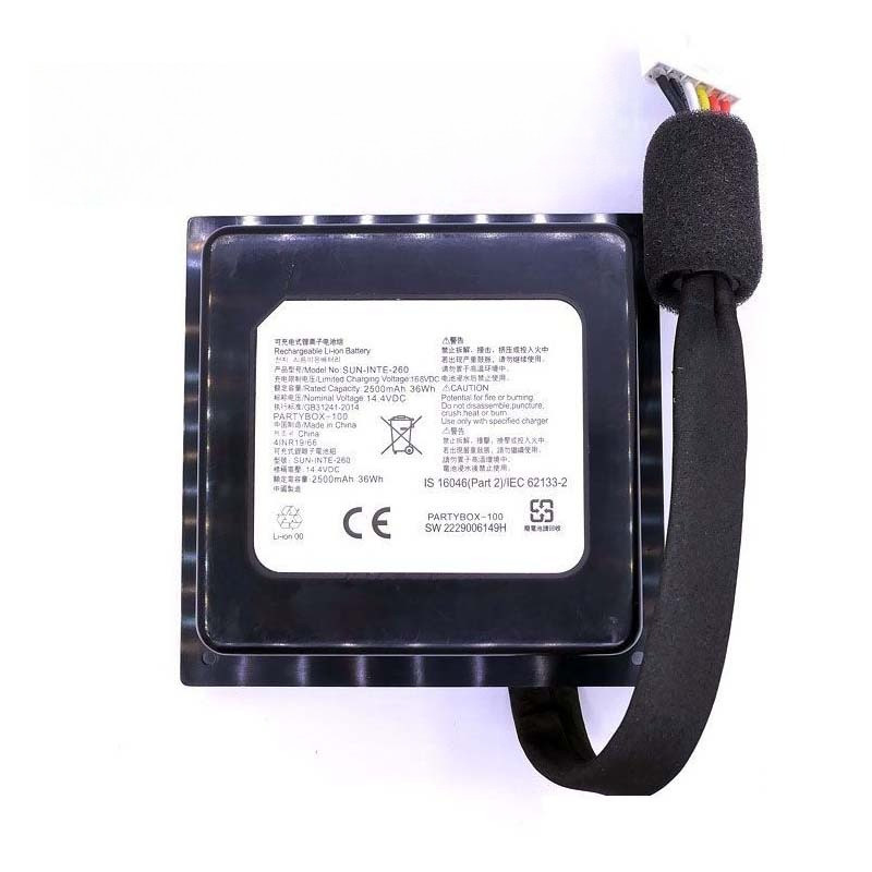 2500mAh SUN-INTE-260 Portable Wireless Bluetooth Party Speaker Battery for JBL Partybox 100 Partybox