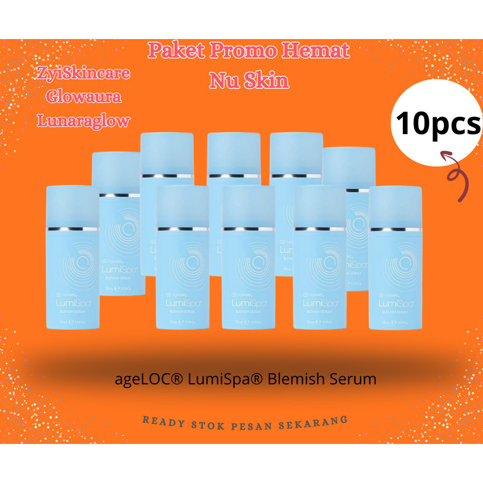 Skincare Skin NU Super Hemat  ageLOC  LumiSpa Blemish Serum
  10pcs Original Nu Skin Perawatan, Keca