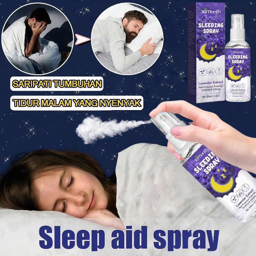 Sleep spray Deep sleep Aromatherapy essential oil spray Pillow mist Obat tidur spray Sleep Mist Buat