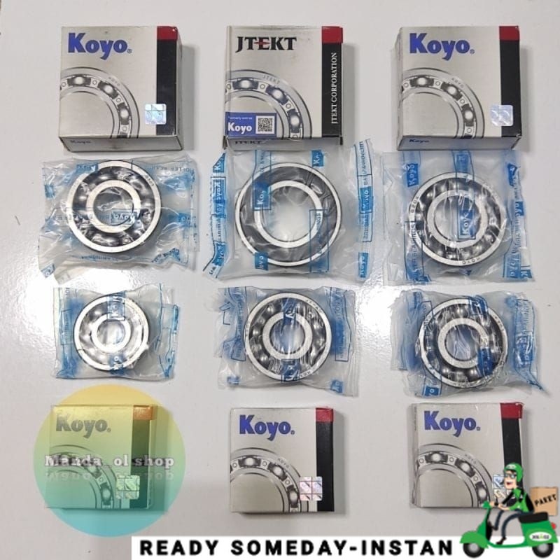 YB- 1 SET KOYO JAPAN Laher bearing gearbox rasio Mio m3 Mio z Mio s Fino 125 Xride 125 soul gt 125 i