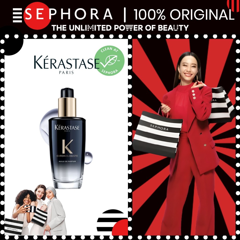 Kerastase Anti Aging Serum Rambut/Anti Frizz Hair Serum/Hair Serum Rambut Diwarnai Anti Frizz Chrono