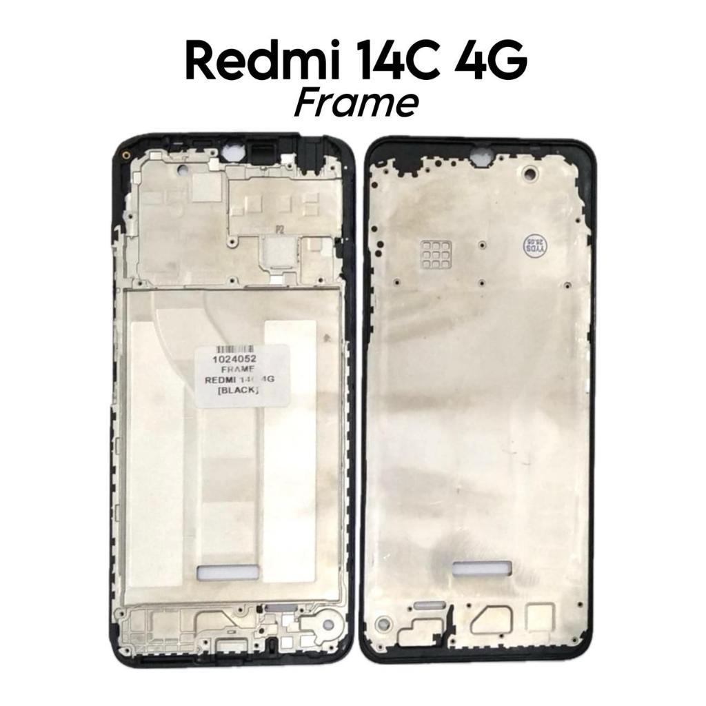 [LW] Frame Tulang Tengah Redmi 14C 4G / 14C - Bezel Bezzel Bejel Dudukan Mesin