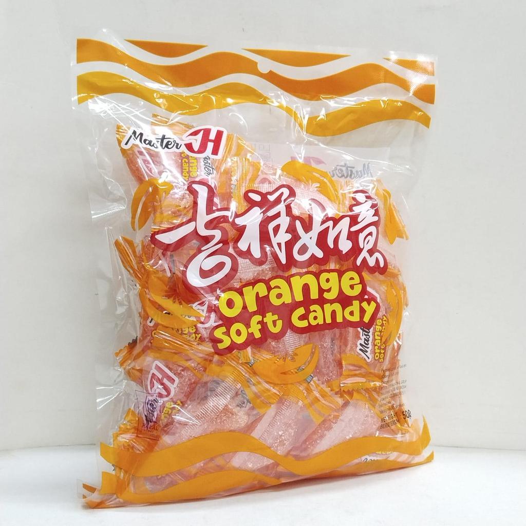 MASTER JH ORANGE SOFT CANDY 500 GR - PERMEN JERUK