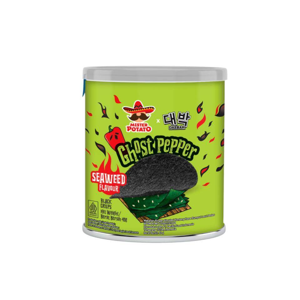 Mister Potato Keripik Kentang Ghost Pepper Seaweed 40 gr