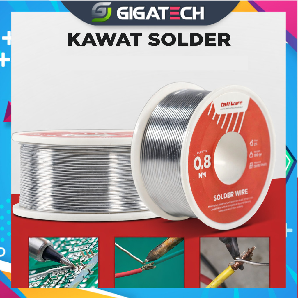 Kawat Timah Solder Sn35/Pb65 100 g Gulungan Timah Solder Manual Perkakas Teknisi Service HP Laptop K