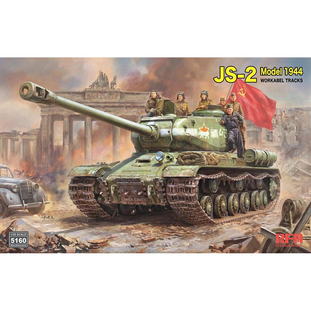 Ryefield Model Assembly Model Kit RM-5160  Soviet JS-2 Heavy Tank 1944 1/35