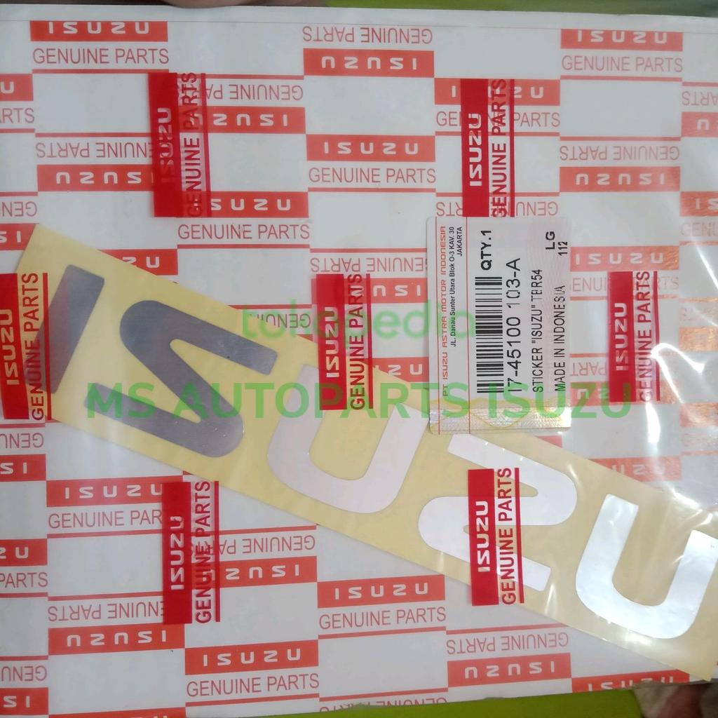 STICKER STIKER LOGO ISUZU PANTHER TBR54 TBR 54 ORIGINAL