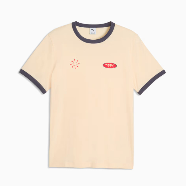 PUMA Baju Casual / Kasual Pria FUTURE.PUMA.ARCHIVE Ringer Tee Buttercream - 636717 88