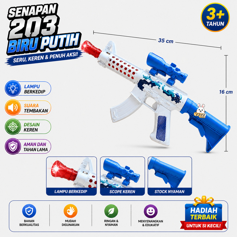 Mainan Anak Blaster Gun Laser 8 Sound Bunyi Getar Motif Loreng Suara Tembakan