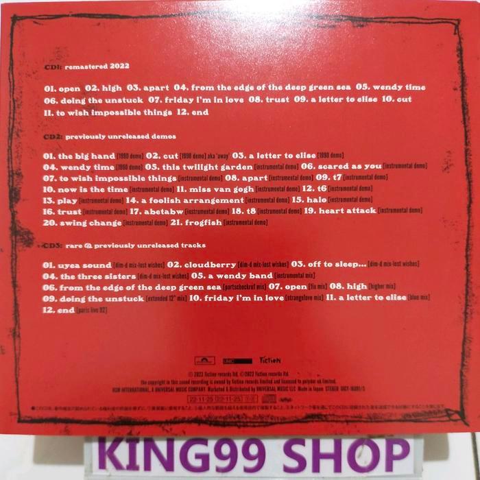 CD THE CURE - WISH 30th ANNIVERSARY DELUXE EDITION (3 cd set). spandau ballet duran duran when in ro
