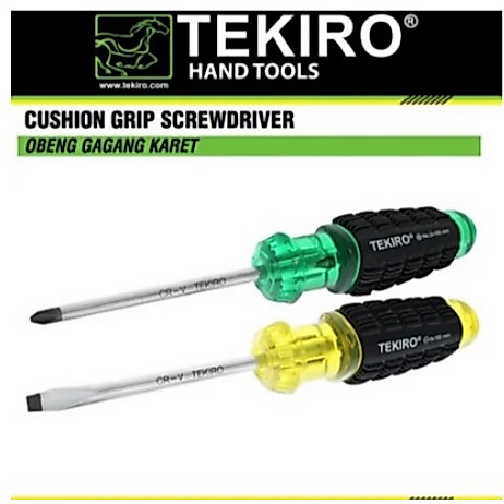 Tekiro Obeng Gagang Karet Plus Minus